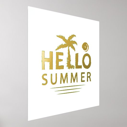 こんにちは 箔ポスター (レイダウン)