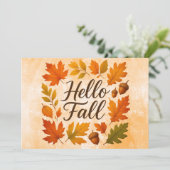 こんにちは、紅葉とどんぐり 招待状 (スタンド正面)