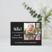 こんにちは、編集可能Neighborhoodの写真に新しい ポストカード (スタンド正面)