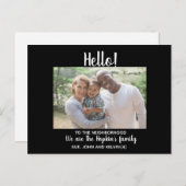 こんにちは、編集可能Neighborhoodの写真に新しい ポストカード (正面/裏面)