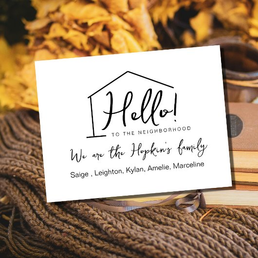 こんにちは、編集可能Neighborhood Postcの新機能 ポストカード