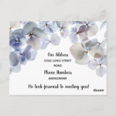 こんにちは、編集可能We're New to the Neighborhood ポストカード (裏面)