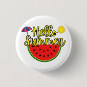 こんにちは 缶バッジ (正面)