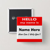 こんにちは 缶バッジ (正面&裏面)