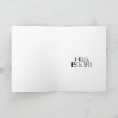 こんにちは、美しいグリーティングカード カード (内部)