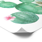 こんにちは 美しい カクタス 壁アート プリント (角)