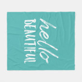 こんにちは、美しい フリースブランケット (正面(横))