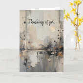 こんにちは、考えあなたのモダン抽象芸術・アート カード (黄色い花)