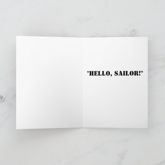 「こんにちは、船乗り!」 カード (内部)