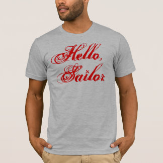 こんにちは、船員堅適合のティー: D Tシャツ