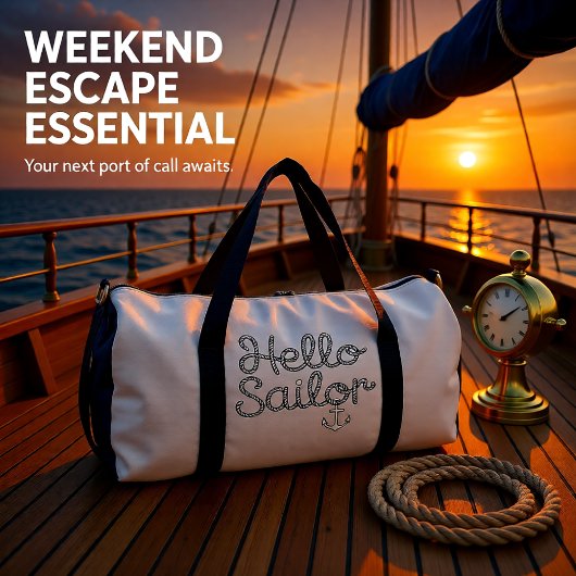 こんにちは 船員 海洋 ロープ アンカー ダッフルバッグ