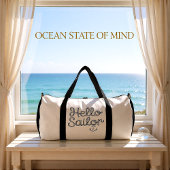 こんにちは 船員 海洋 ロープ アンカー ダッフルバッグ