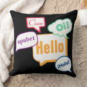 こんにちは |言語 クッション (ブランケット)