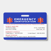 こんにちは 認知症緊急情報 バッジ (裏面)