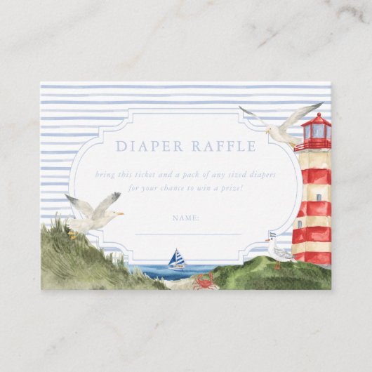 こんにちは!赤ちゃんのいる海賊の皆さん!おむつまつり抽選券です! エンクロージャーカード (正面)