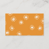 こんにちは 赤ちゃん | ボヘミアンスタイル サンシャイン ベビーシャワー エンクロージャーカード (裏面)