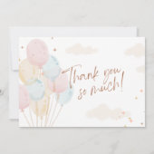 こんにちは 赤ちゃん | 水彩うさぎ 招待状 (裏面)