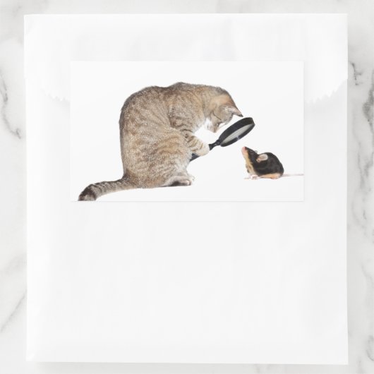 こんにちは?! 長方形シール (バッグ)