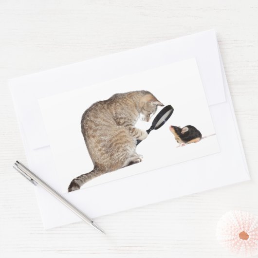 こんにちは?! 長方形シール (封筒)