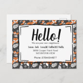 こんにちは、隣人のフォックスウッドランドに会う ポストカード (正面/裏面)