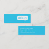 「こんにちは」音声バブル コーリングカード (正面/裏面)