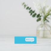 「こんにちは」音声バブル コーリングカード (スタンド正面)