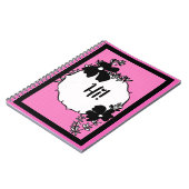 こんにちは! - 鲜やかな花柄のハローノート ノートブック (左側)
