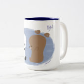 こんにちは! 2頭のくまのマグ ツートーンマグカップ (正面右)