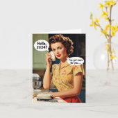 こんにちは、2024: ニュースレトロニューャー カード (黄色い花)