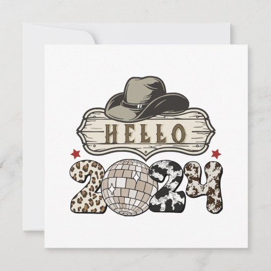 こんにちは 2024 西方 招待状 (正面)