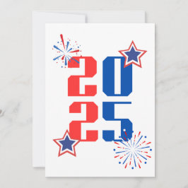 こんにちは 2025 赤と青のホリデーカード シーズンカード