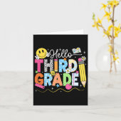 こんにちは 3年生チーム 3年生 新学期スタートセット カード (黄色い花)