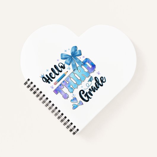 こんにちは 3年生 入学初日 の コケティ ちゃん ノートブック (正面)