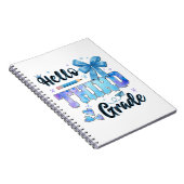 こんにちは 3年生 初日の学校の お嬢様 ノートブック (右側)