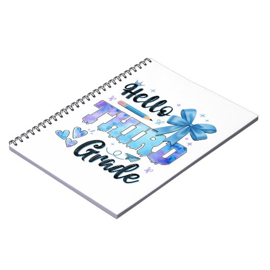 こんにちは 3年生 初日の学校の お嬢様 ノートブック (左側)