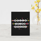 こんにちは 3年生 友情のブレスレット 学校に 戻ろう カード (黄色い花)