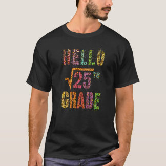 こんにちは 5年生の先生 25の平方根 数学の勉強 Tシャツ