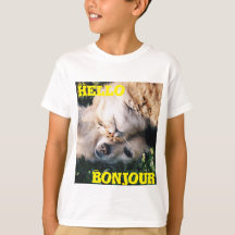 こんにちは、BonjourのT物語のTシャツ
