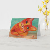 こんにちは – Greeting Card カード (黄色い花)