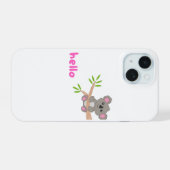 こんにちは iPhone 15ケース (裏面横)