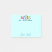 こんにちは、Just a Litle Note Post-it® Note) ポストイット (正面)