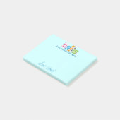 こんにちは、Just a Litle Note Post-it® Note) ポストイット (アングル)
