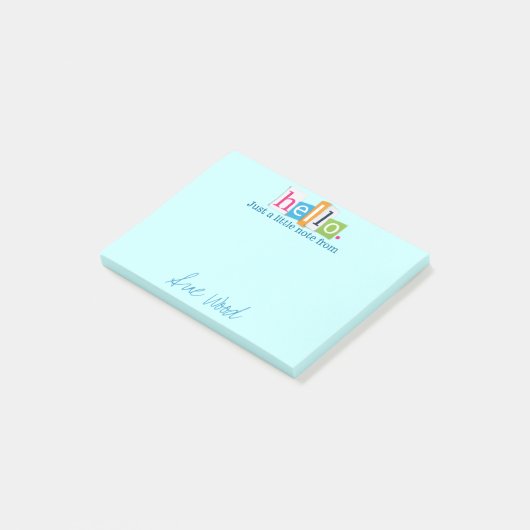 こんにちは、Just a Litle Note Post-it® Note) ポストイット (アングル)