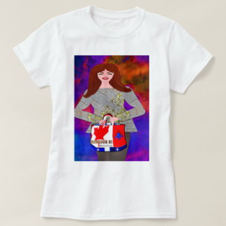 こんにちは、LeeMariieの創造的なデザイン Tシャツ