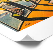 こんにちは、Pt.プレザントビーチニュージャージーヴィンテージ ポスター (角)