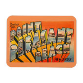 こんにちは、Pt.プレザントビーチニュージャージーヴィンテージ マグネット (横)