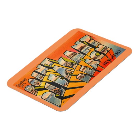 こんにちは、Pt.プレザントビーチニュージャージーヴィンテージ マグネット (左側)