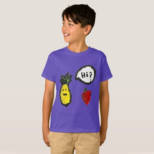 「こんにちは」 Tシャツ (正面フル)