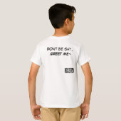 こんにちは! Tシャツ (裏面フル)