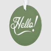 こんにちは – Tree Top オーナメント (正面)